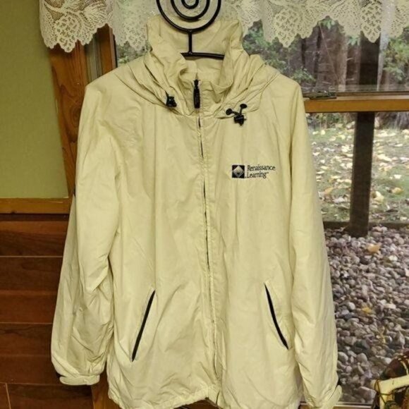 IZOD PFX Thermo Technology Outerwear PerformX Sz L Zipper Nylon Jacket w Hood - Picture 16 of 16